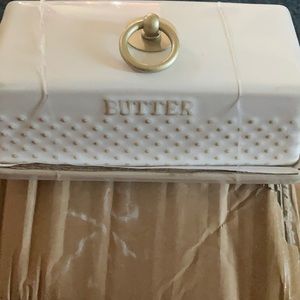 Decorative butter dish.